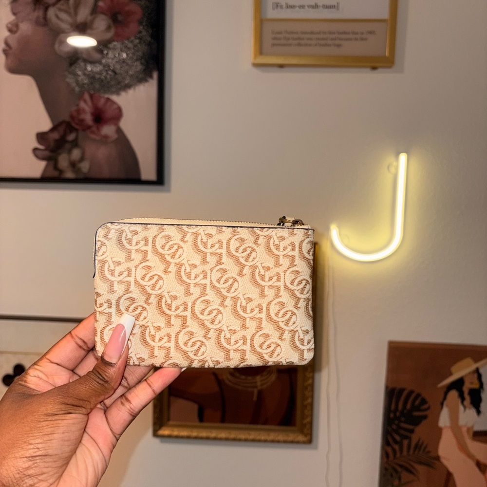 COACH Beige Monogram Wrislet